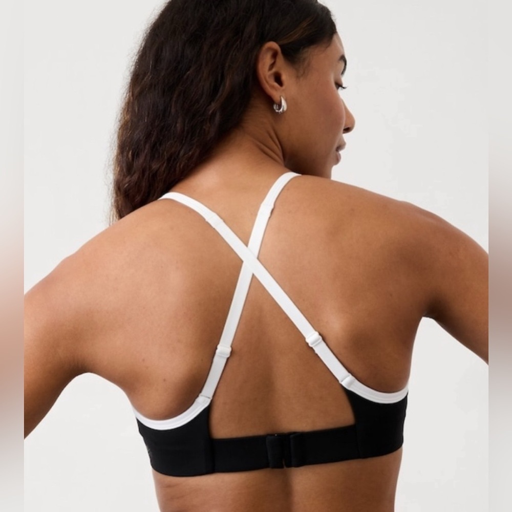 NWT Athleta Seabreeze Bikini Black Top Size XL (Best for D-DD Cups) - Picture 3 of 9